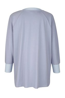 TruYou Schlafanzug Freizeit-Anzug Zweiteiler Langarmshirt mit Print