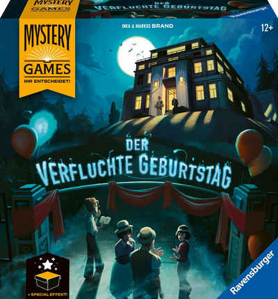 Ravensburger Spiel, Famileinspiel »Mystery Games Der verfluchte Geburtstag«, Made in Europe; FSC® - schützt Wald - weltweit