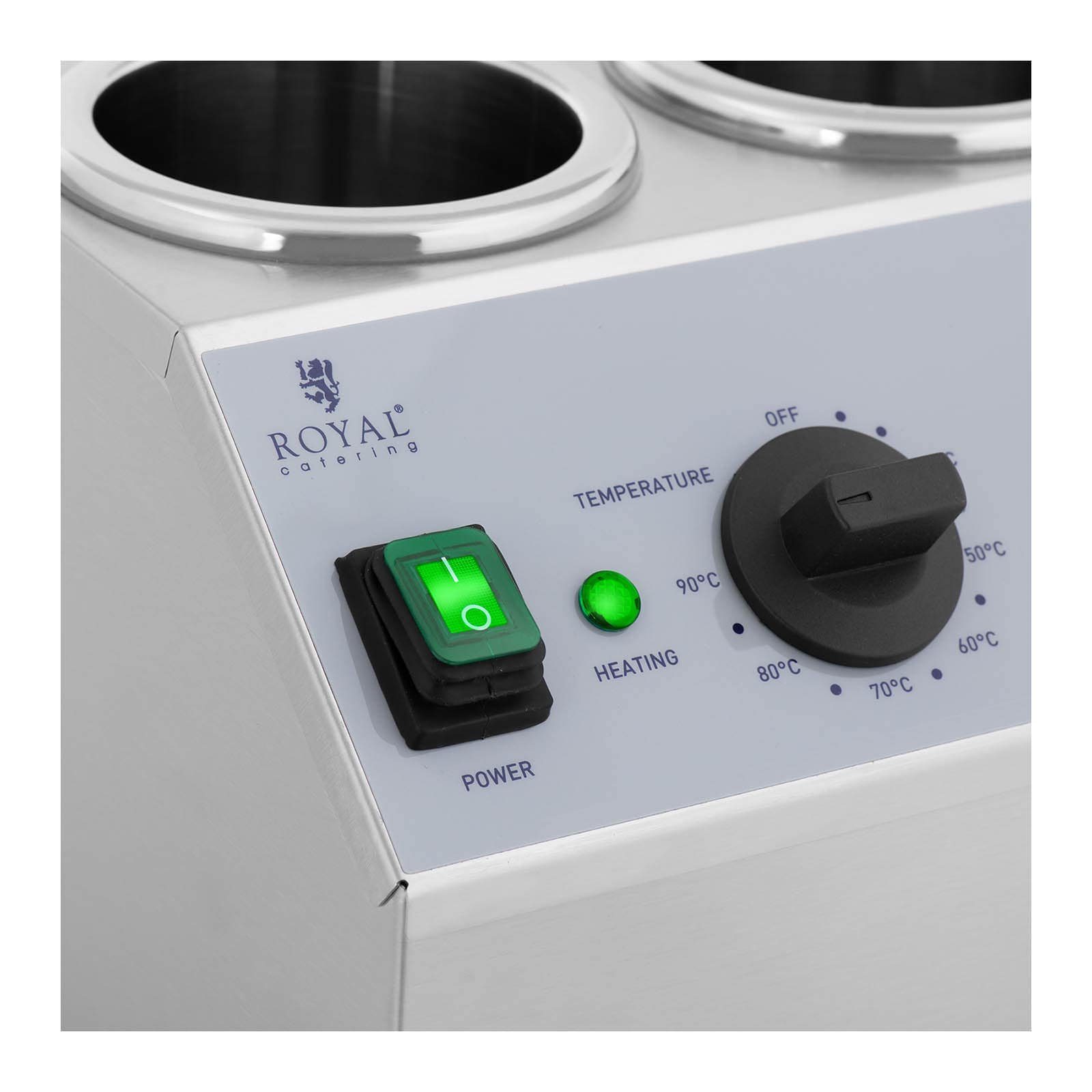 IeLsngai Soßenwärmer Elektrisch - Edelstahl Warmhaltegerät Für Saucen 30-85°C