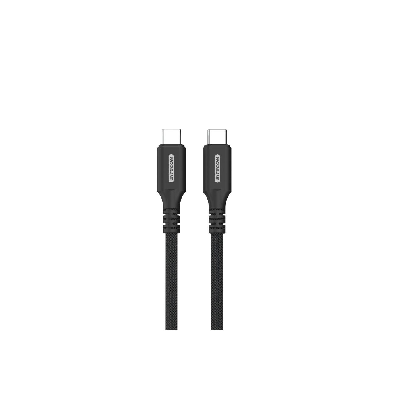 Sitecom CA-1004 USB-Kabel, USB-C Stecker auf USB-C Stecker, (200 cm), USB4, 240 W PD, 20 Gbit/s, 4K60Hz, geflochten
