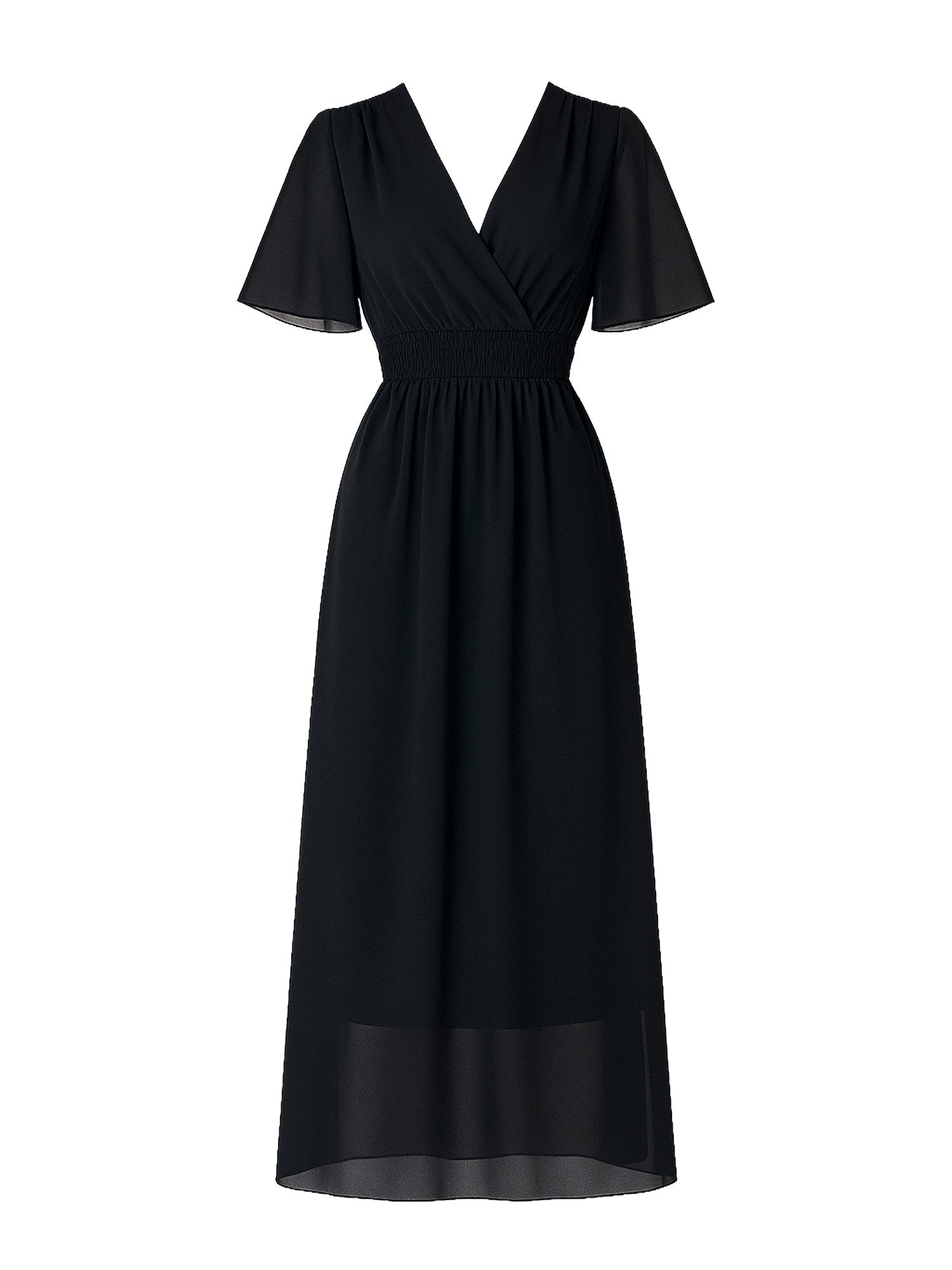 Maxikleid Sommer-Maxikleid mit V-Ausschnitt