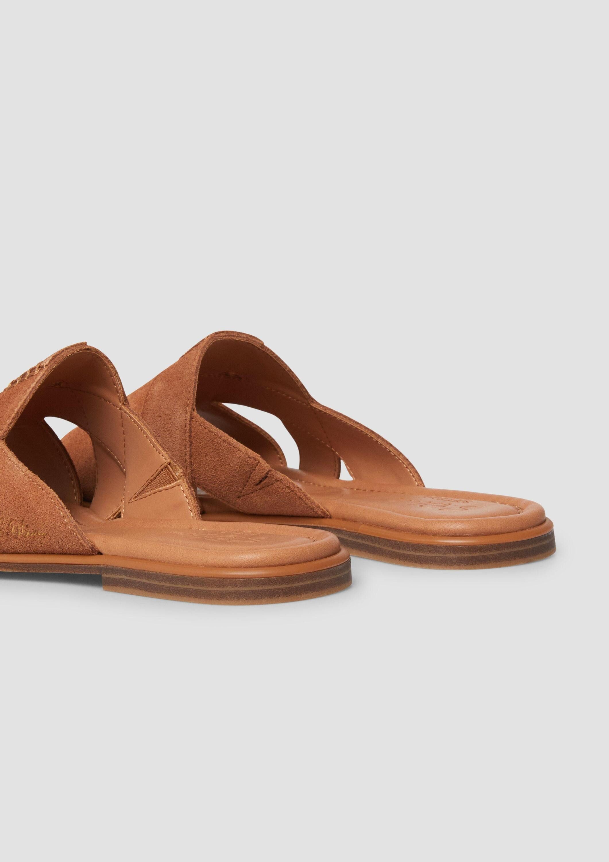 s.Oliver Sandalen Sandale Sandalen aus Veloursleder