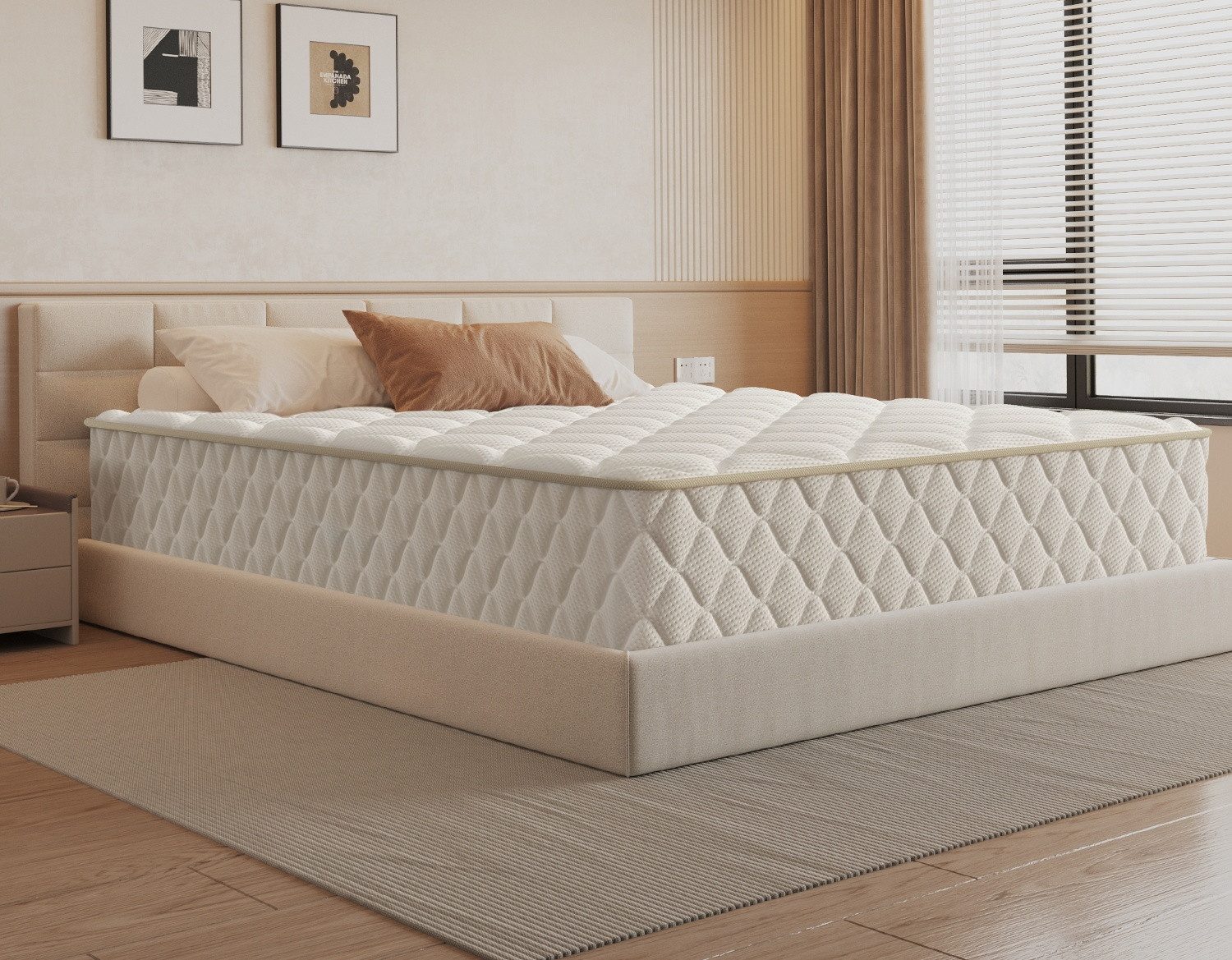 Taschenfederkernmatratze Matratze 7-Zonen Federkernmatratze H3 orthopädische matratze, Adormii, 22 cm hoch, (Federkernmatratze mit Spannbettlaken, 10-Sichten Atmungaktive Material EU-Qualitätszertifizierung), Matratze 140x200 cm, für Kinder und Erwachsene