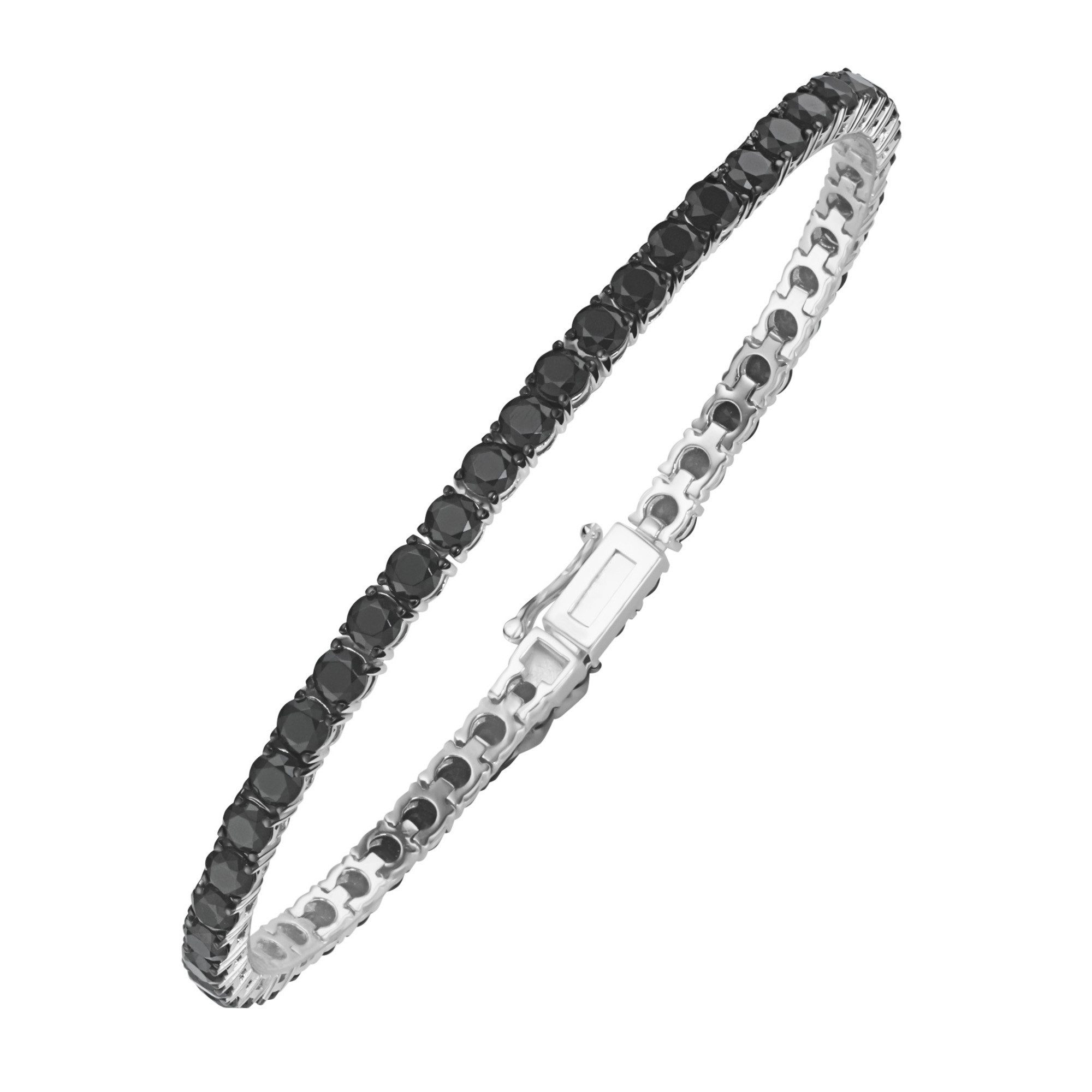 GIORGIO MARTELLO MILANO Armband mit schwarzen Zirkonia, Silber 925
