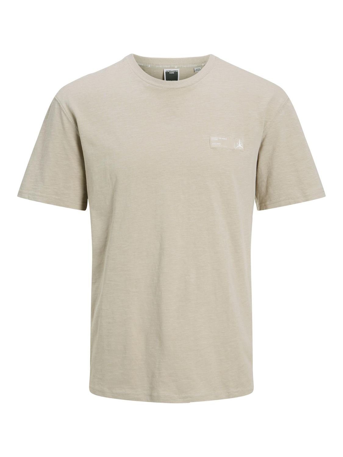 Jack & Jones T-Shirt JCONAVIGATOR aus Cobblestone Baumwolle 12229635 (1-tlg)