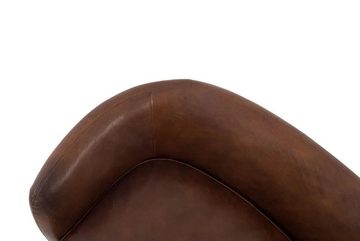 moebelfaktor 2-Sitzer Rosedale 2D Vintage-Cigar, Designklassiker, Vintage Leder, Rindsleder, Midcentury-Stil