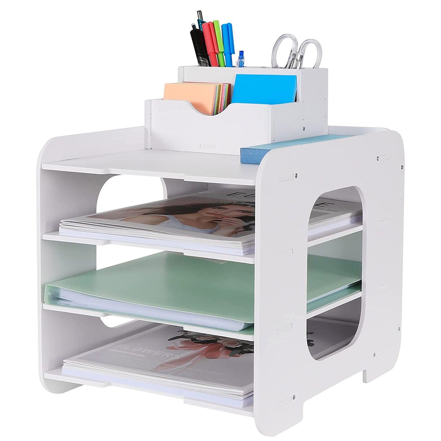 zggzerg Aktenregal Schreibtisch-Organizer, Briefablage, Dokumentenhalter, A günstig online kaufen