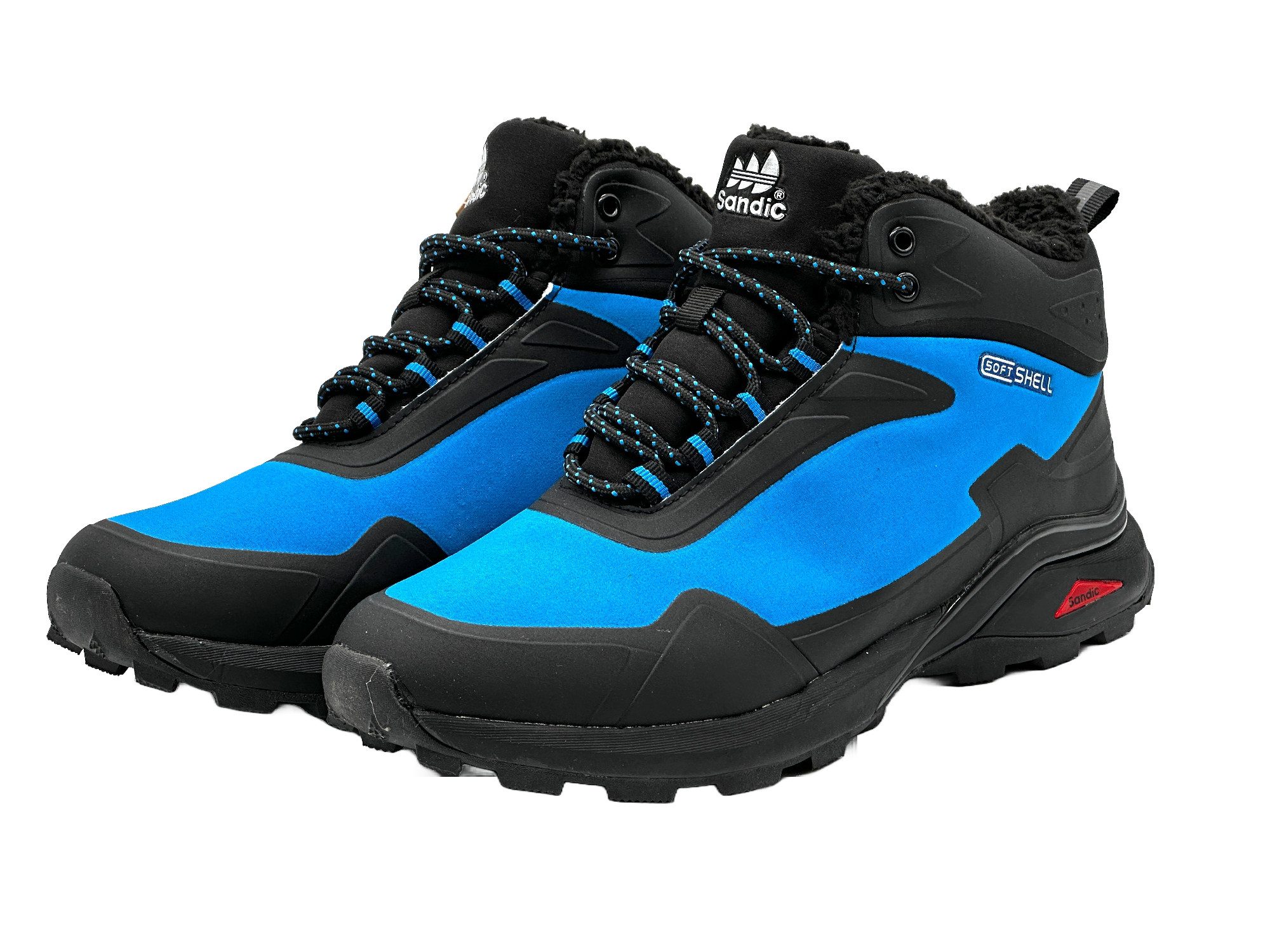 Nowaland gefütterte Trekkingschuhe Outdoorschuhe Wanderstiefel Isolierende Innenfütterung, Softshell-Obermaterial