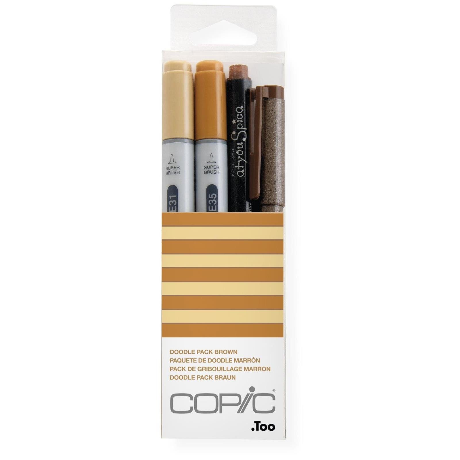 Copic Marker COPIC Ciao 4er Set Doodle Pack - braun
