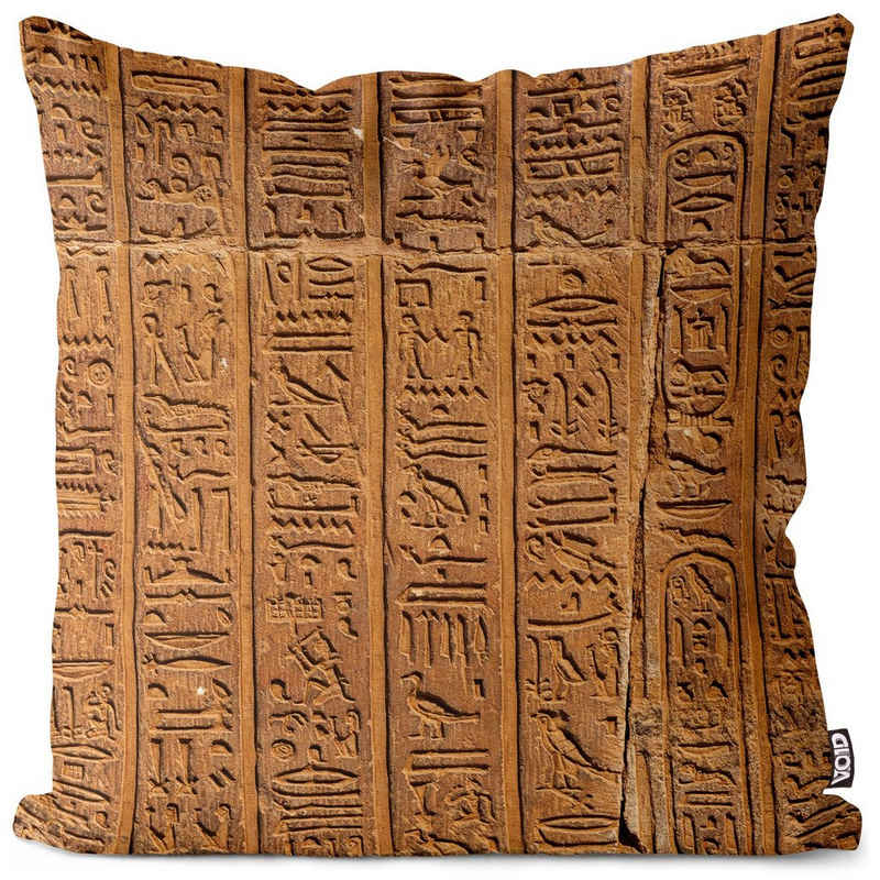 Kissenbezug, VOID (1 Stück), Sofa-Kissen Ägypten Pharao Museum Sphinx Tempel Kleopatra Grab Pyramiden Zeichen Ägypter Kultur Urlaub Gott Archäologie Religion