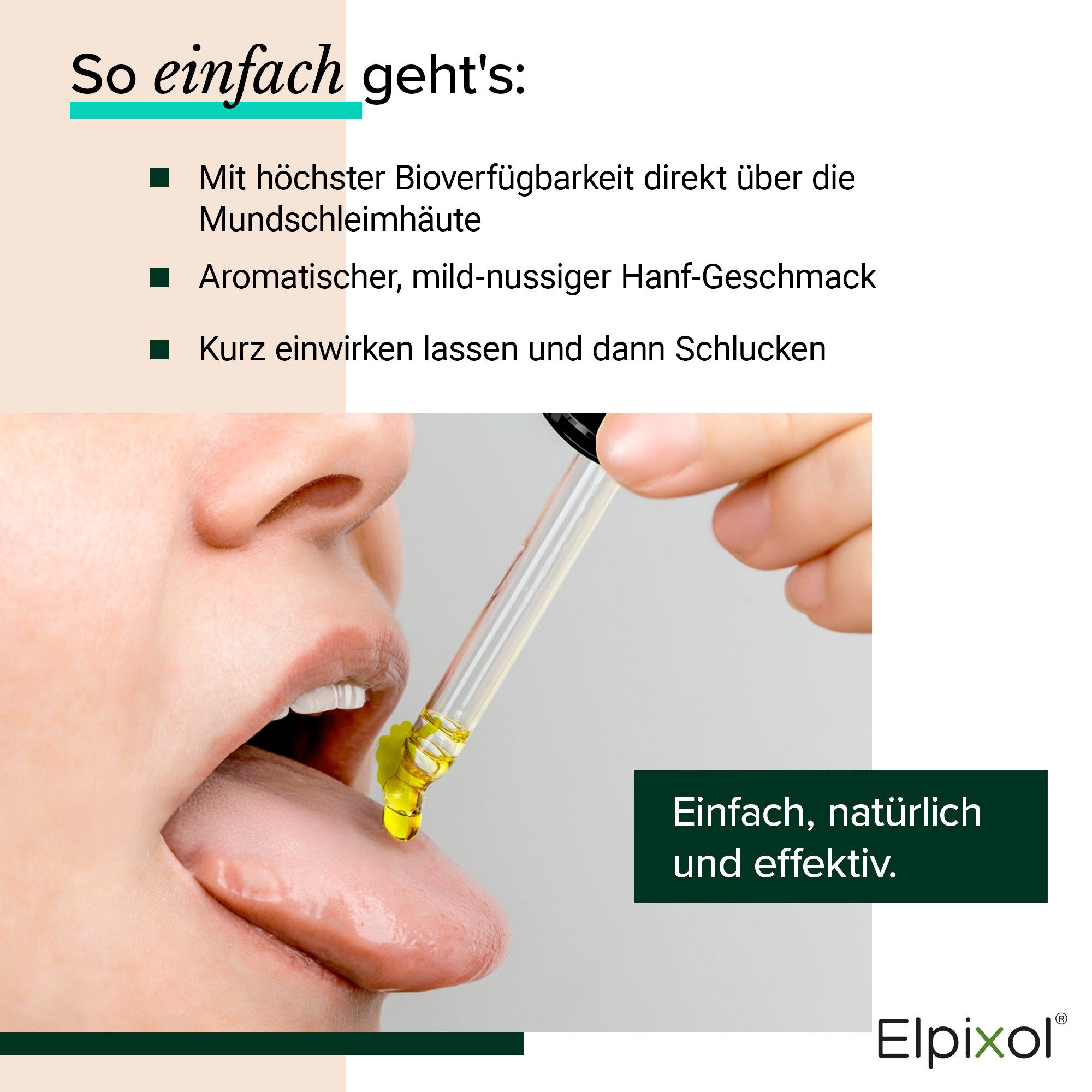 Elpixol® Elpixol® Cannabisöl Tropfen, mit Omega 3-6-9 Fettsäuren & natürlich enthaltenen Vitamin E à 10 ml