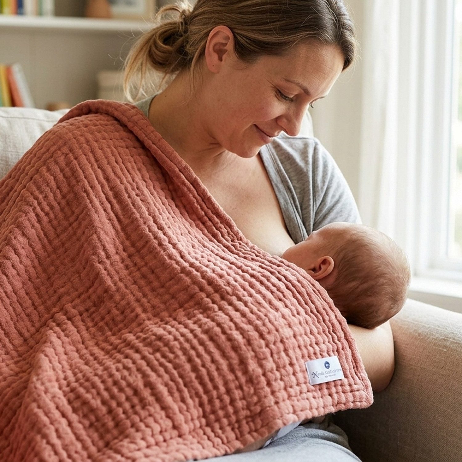 Babydecke Babydecke Musselin Kuscheldecke Puckdecke Baby & Neugeborene, Nordic Coast Company, Sommerdecke, Puck-u. Stilltuch, Einschlagdecke, Baumwolle atmungsaktiv