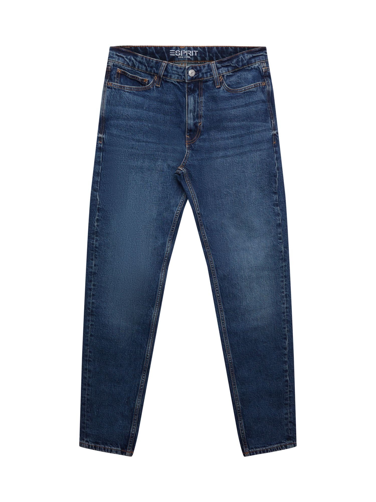 Esprit Straight-Jeans Gerade, konische mit Jeans mittelhohem Bund