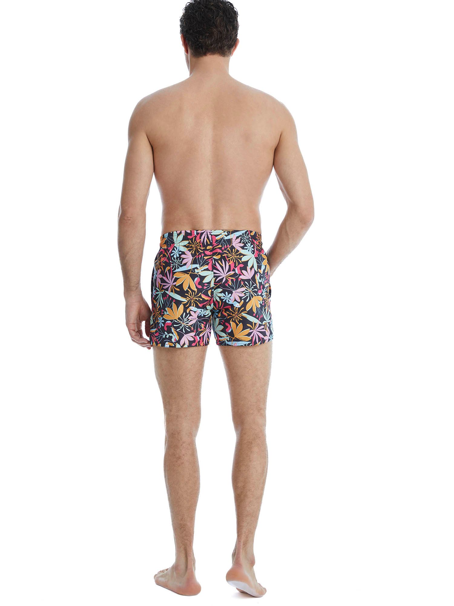 BlackSpade Badeshorts Short Pattern mit kurzem Bein locker geschnittene Schwimmhose