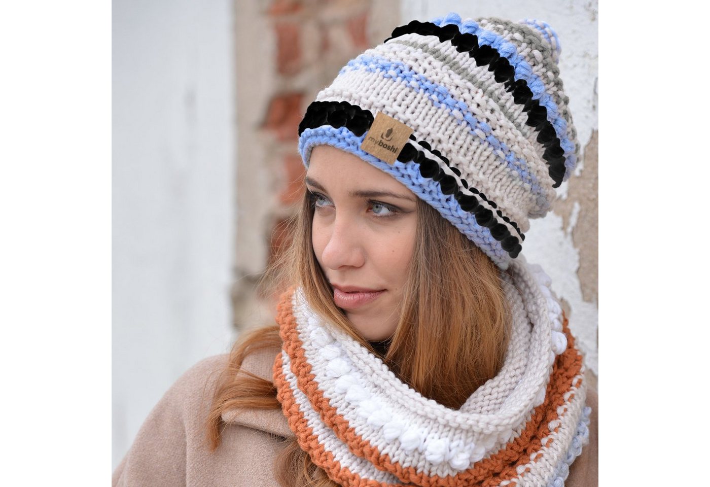 Thumbnail - myboshi Strickset Mütze Irvine No.1 Wolle Nadel Anleitung Häkelwolle, (1-St., DIY Strickset Mütze Irvine No.1 Wolle Rund...