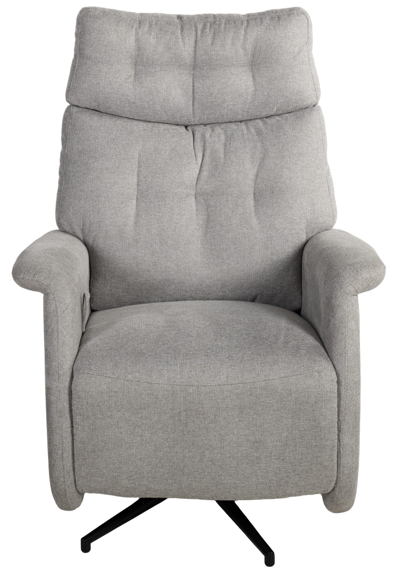 Duo Collection Relaxsessel Peralta, 360° Drehfunktion, steingrau, Webstoff - 78x107x93cm (BxHxT)