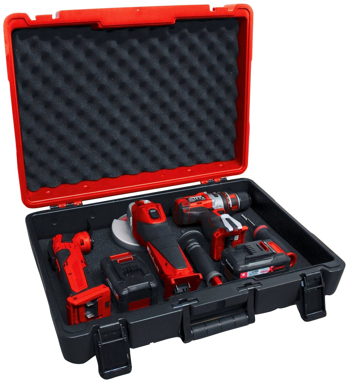 Einhell Werkzeugkoffer E-Box M55/40, inkl. Koffer für universelle Aufbewahrung von Werkzeug und Zubehör