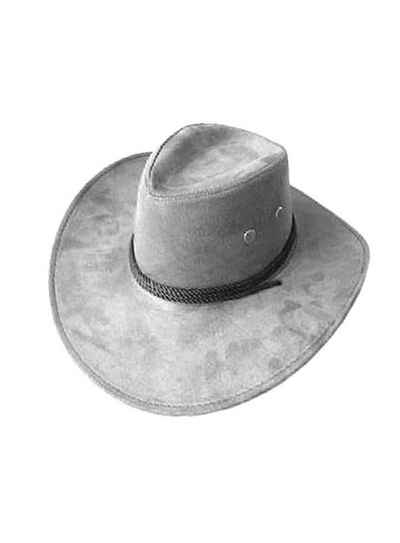 Limit Sport Kostüm Cowboyhut grau, Unverzichtbare Kopfbedeckung für alle Westernhelden
