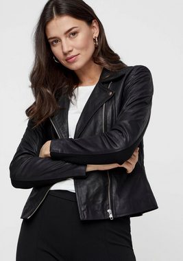 Y.A.S Lederjacke YASSOPHIE LEATHER JACKET mit Biker Details