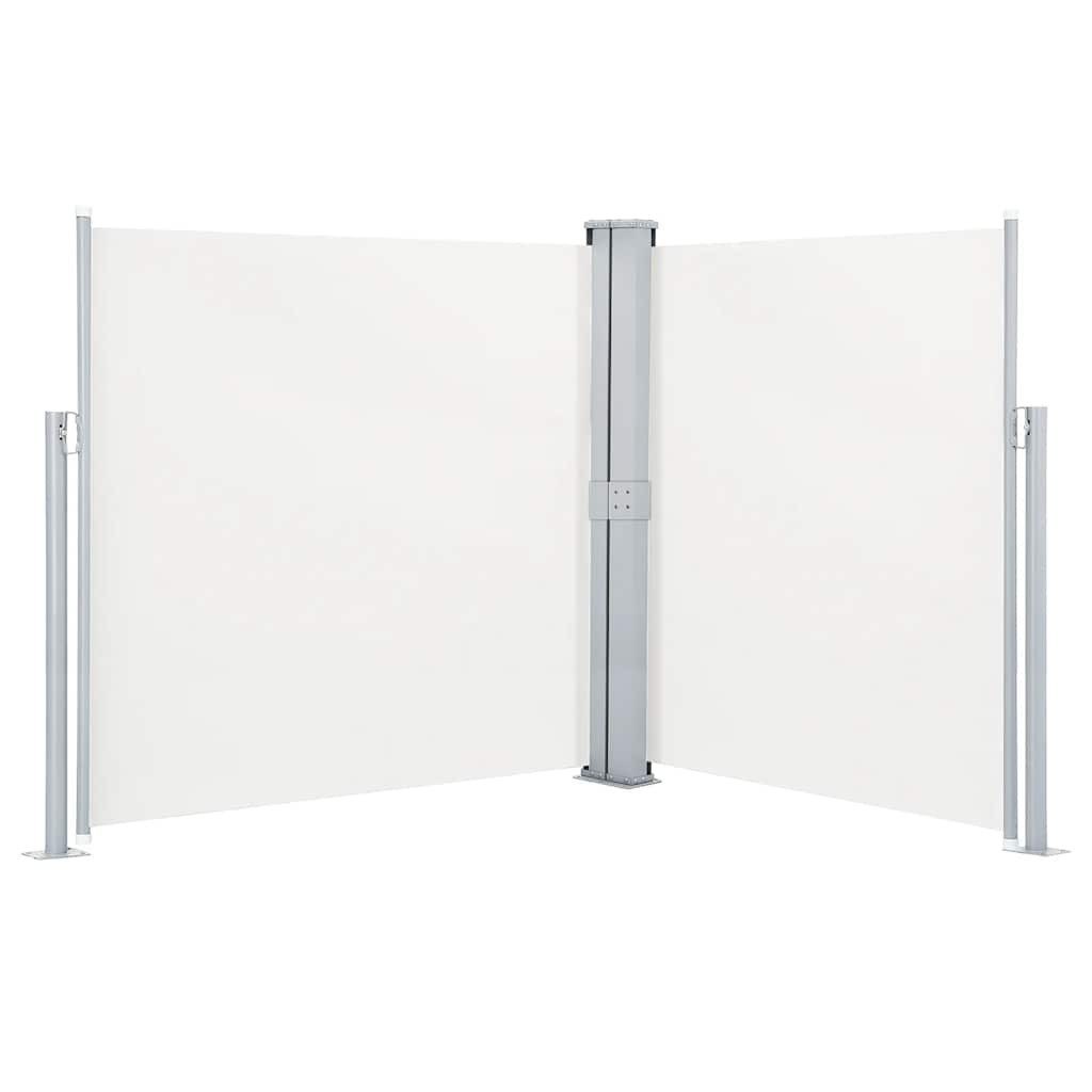 vidaXL Seitenmarkise Ausziehbare Seitenmarkise Creme 140 x 600 cm (1-St)