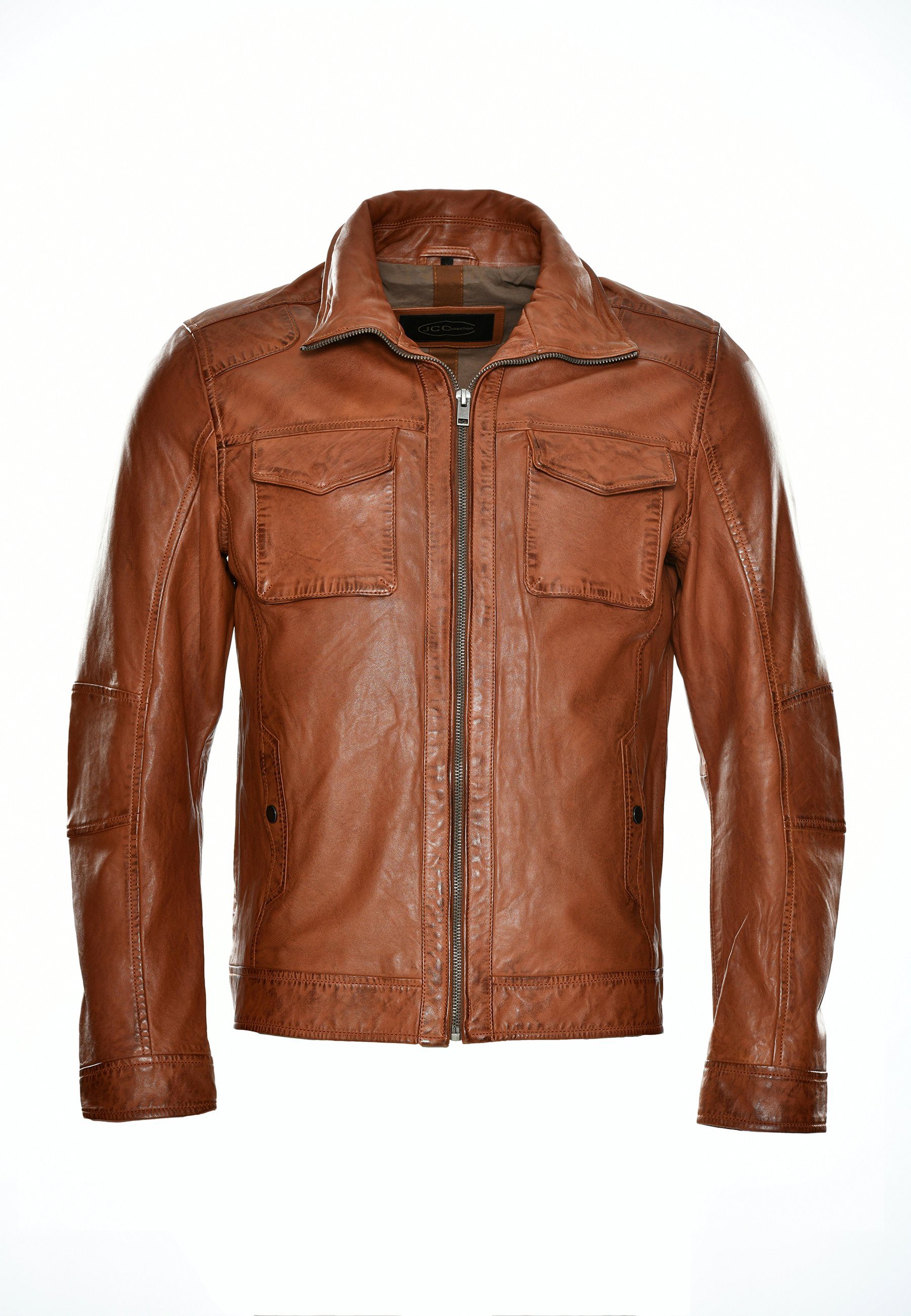 JCC cognac 3102101BI Bikerjacke