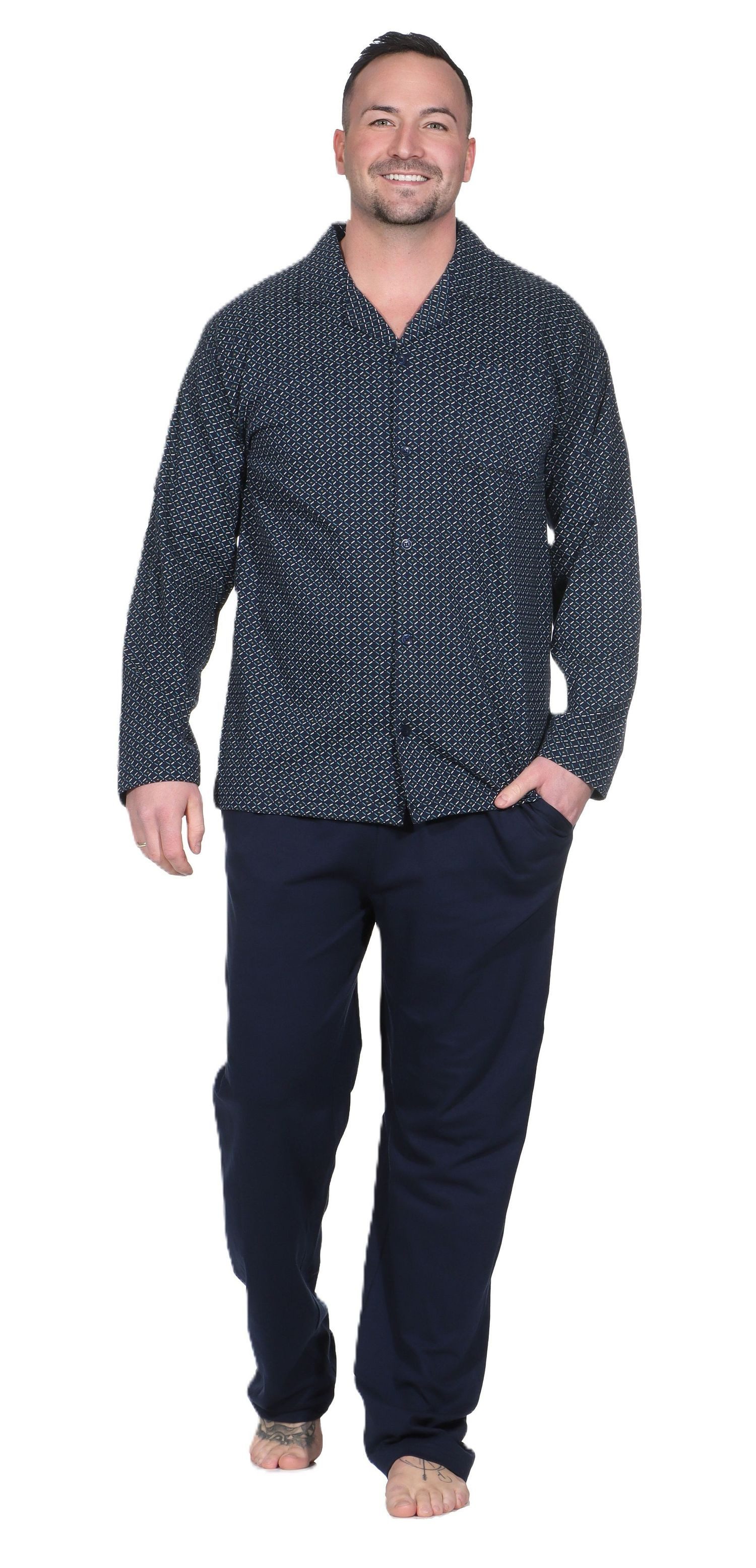 Normann Pyjama Normann Herren Langarm Pyjama günstig online kaufen