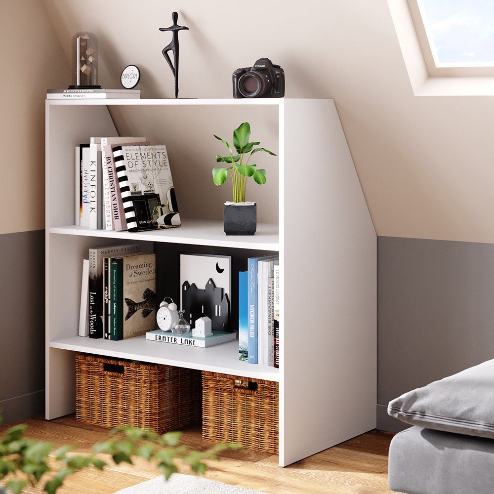 Vicco Regal, Weiß, 90 x 100 cm