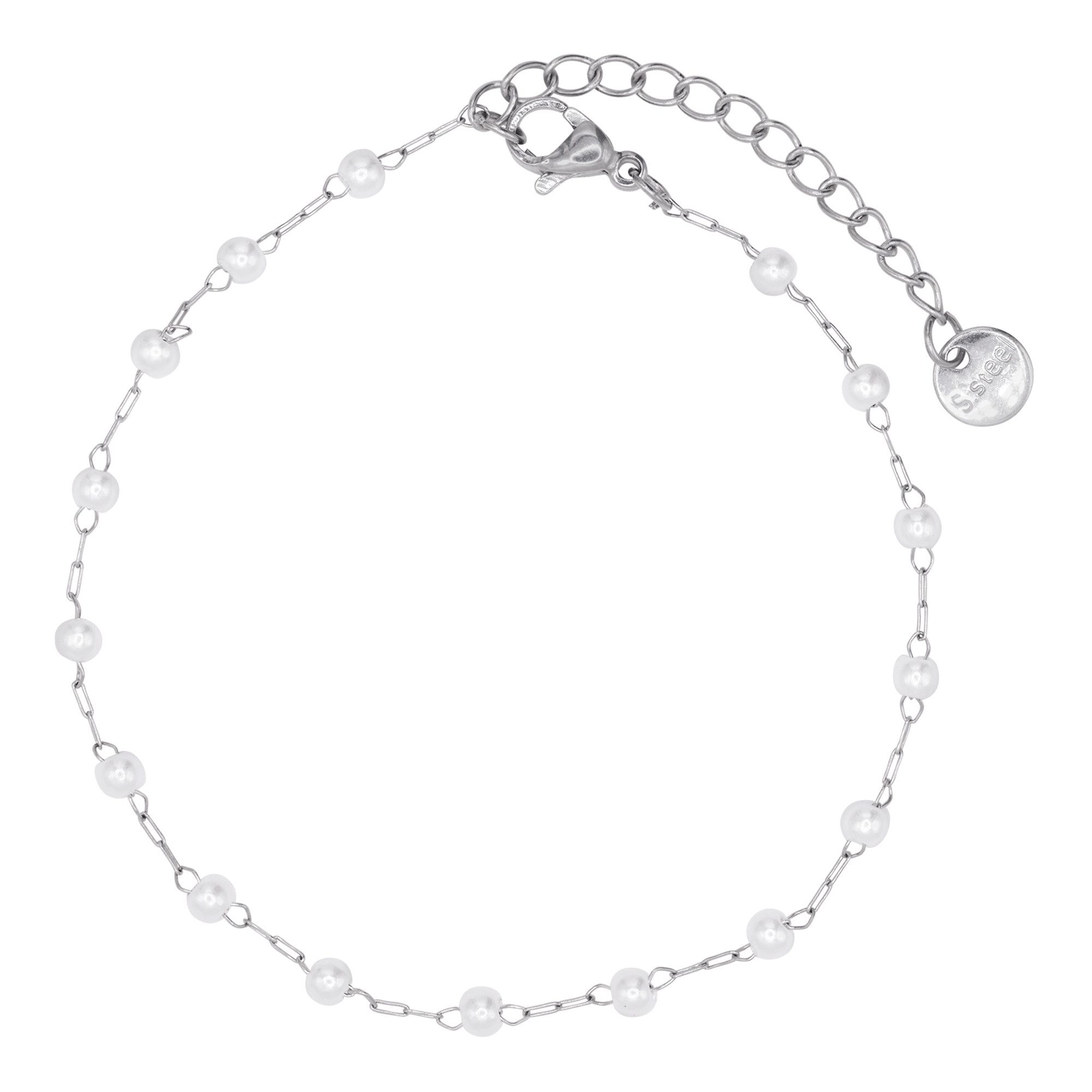 HEIDEMAN Armband Tirus silberfarben (Armband, inkl. Geschenkverpackung), Armband mit Perlen Damen mehr
