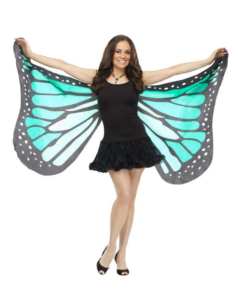 Horror-Shop Kostüm-Flügel Große Schmetterlingsflügel blau