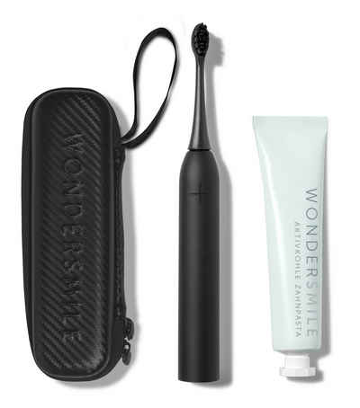 Wondersmile Schallzahnbürste Pro Travel Care Bundle, Aufsteckbürsten: 1 St., inkl. Reiseetui & Zahnpasta, Integrierter Zungenreiniger