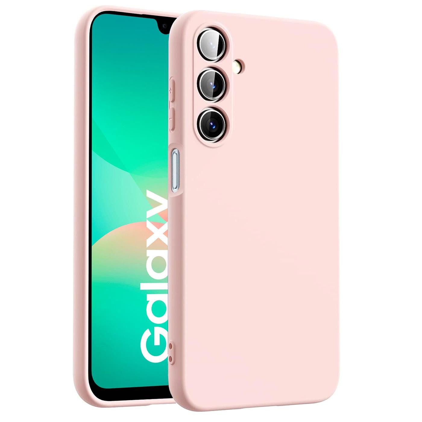 CoolGadget Handyhülle Silikon Case für das Samsung Galaxy A17 5G Slim TPU Cover, Weiche Schutz Hülle mit Innen Fleece aus Stoff Handy Tasche