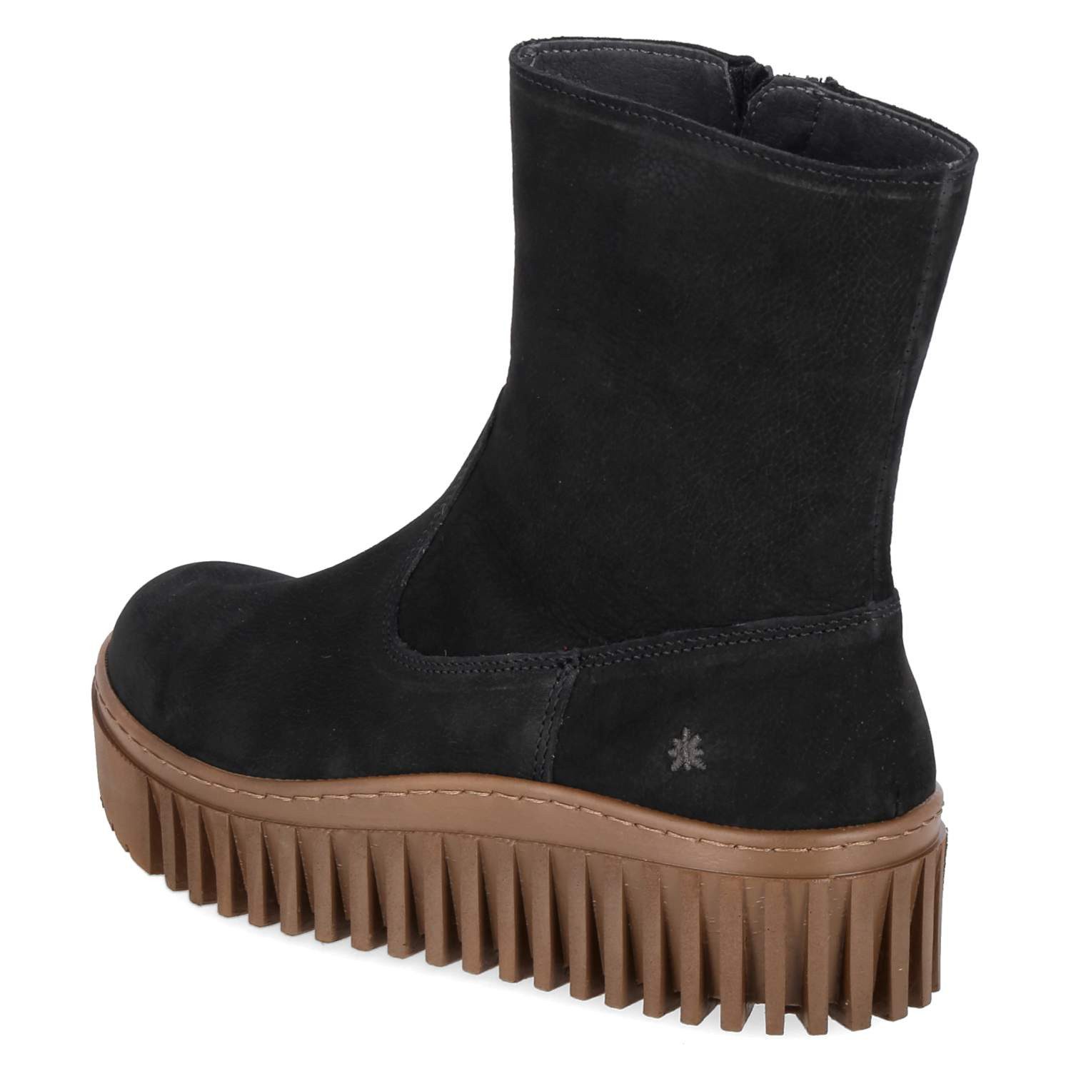 Art Art 1531 Nobuck Black-Caramel Damen Rauleder black Schlupfstiefel