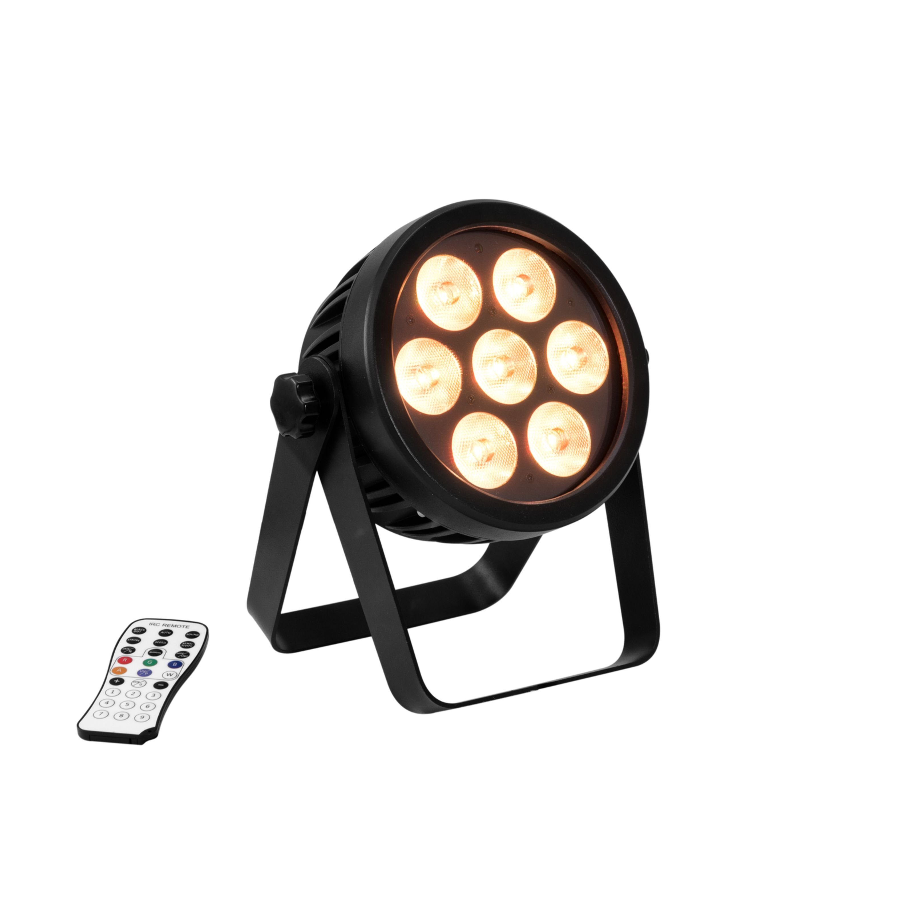 EUROLITE LED Discolicht, LED 4C-7 Silent Slim Spot - LED PAR Scheinwerfer