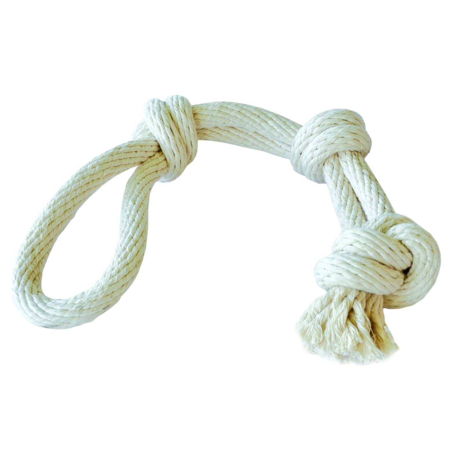 EQuest Tiertau Hundespielzeug Spirit, Spieltau mit Doppelknoten, Natur, L