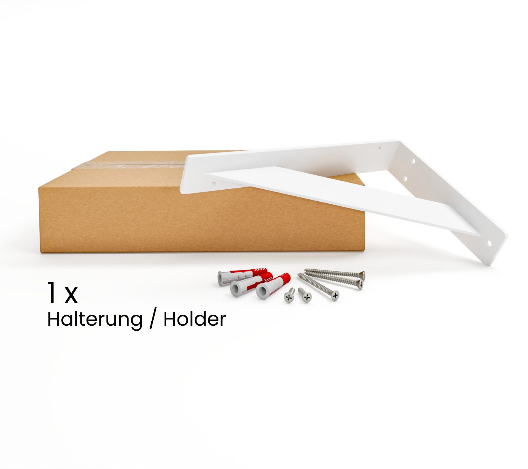HEVVA Waschtischbefestigung Waschtischhalterung 15/20/25/30/35/40/45/50 cm, ELBE, Regalwinkel, (1-St)