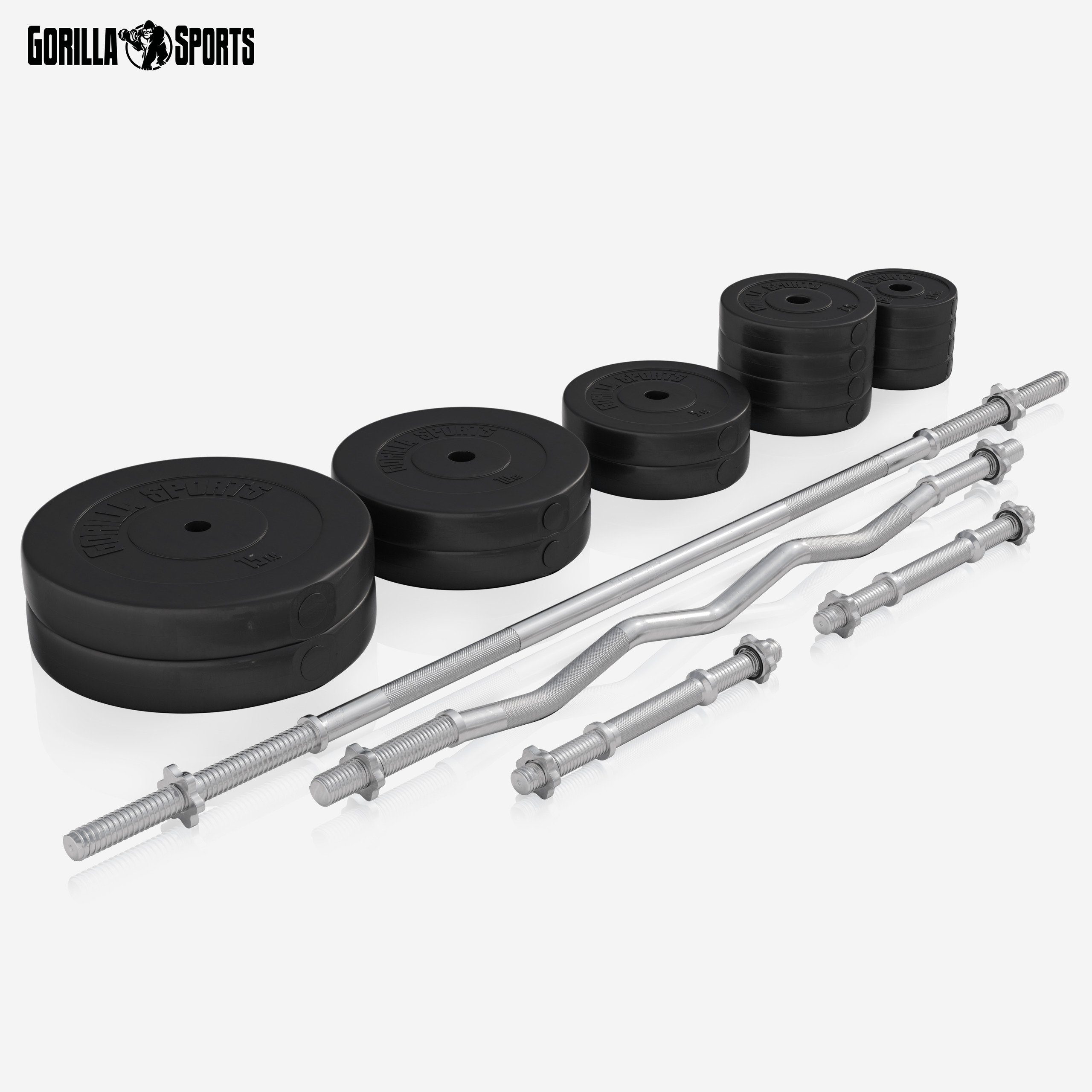 GORILLA SPORTS Kraftstation Kraftstation Universal Set 46-teilig, (46-tlg)