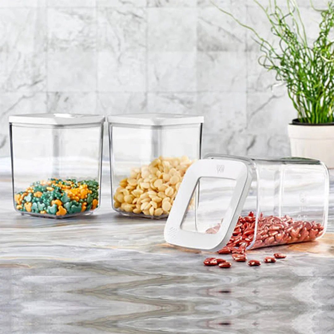 Özberk Aufbewahrungsbecher VIP Ahmet 185, Kunststoff BPA-Frei, (Packung, 3-tlg., 3 teilig), Frischhaltedose Kunststoffbehälter mit Deckel