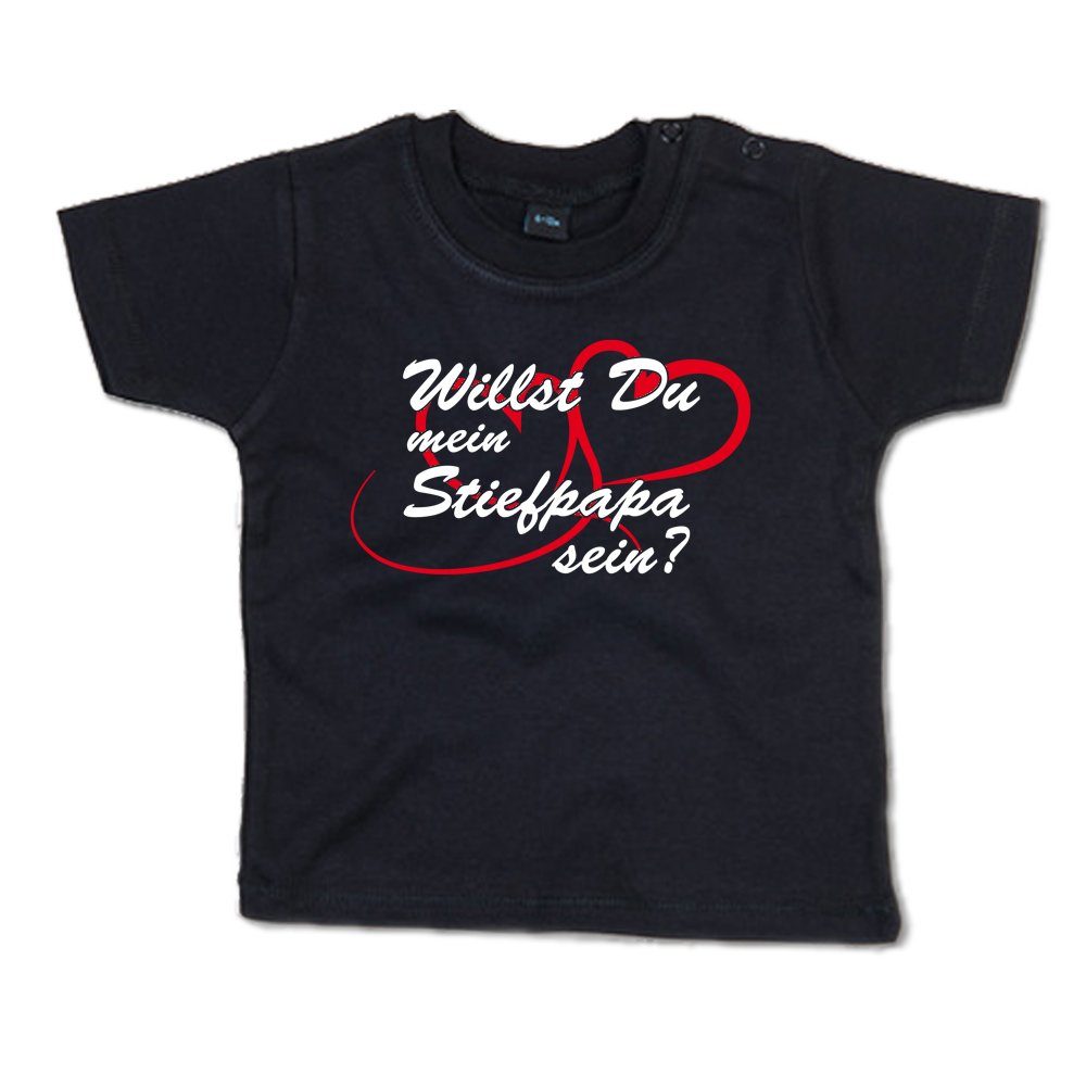 Ggraphics TShirt Willst Du mein Stiefpapa sein? Baby TShirt, mit