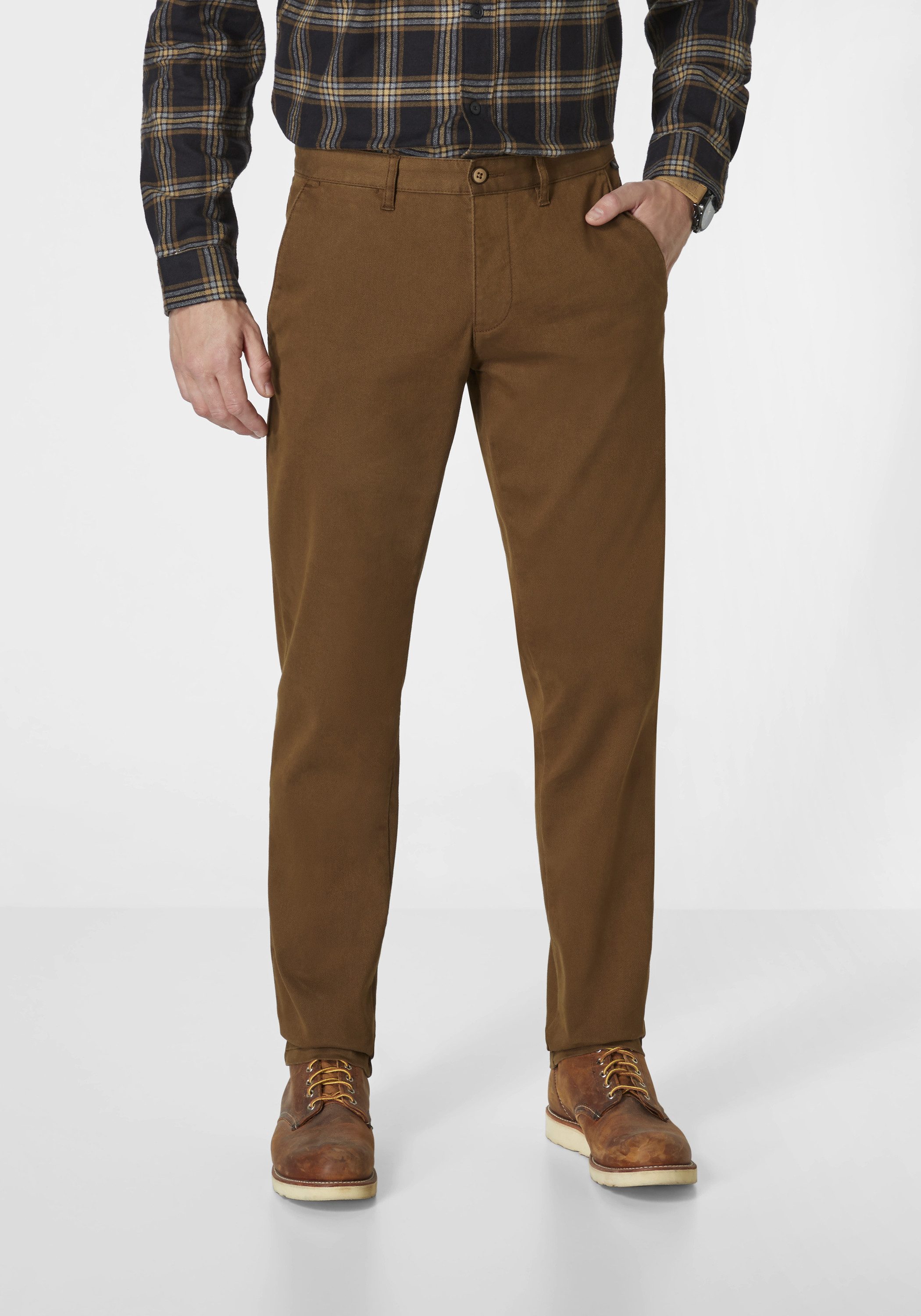 Redpoint Chinohose Jasper Slim-Fit Cotton Dobby günstig online kaufen