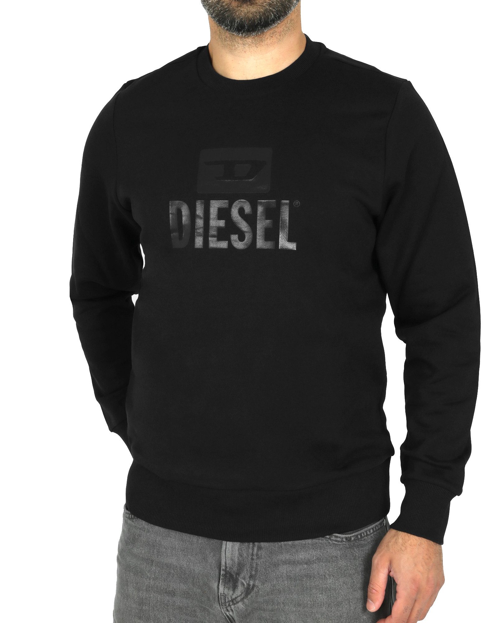 Diesel Sweatshirt - Regular Fit - Supersoft Pullover - S-GIR TONE ON TONE günstig online kaufen
