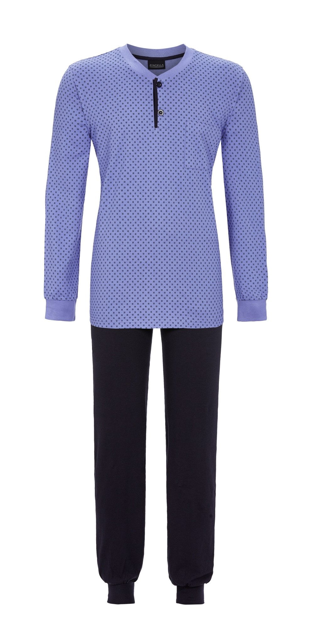 Ringella Pyjama mit Strickbündchen (2 tlg)