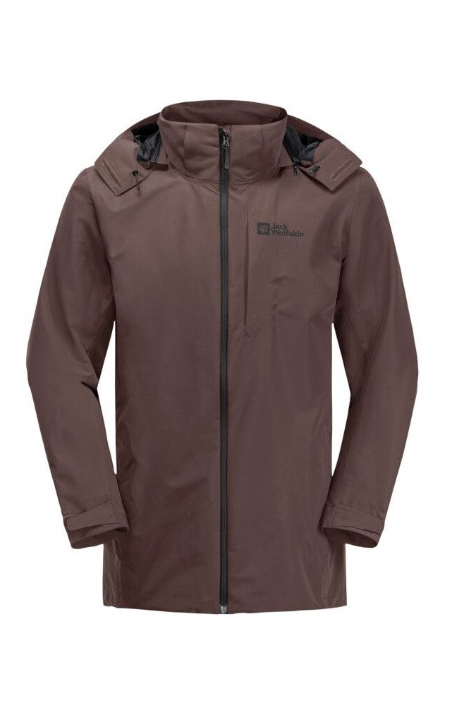 Regenjacke Fernblick 2-Lagen (Wetterschutzjacke, wasserdicht, winddicht) weinrot