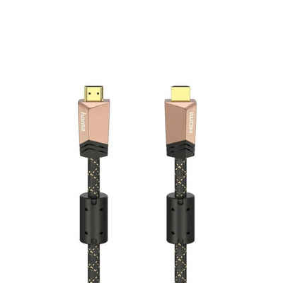 Hama »Premium HDMI™-Kabel m. Ethernet, Stecker-Stecker, 0,75 m« HDMI-Kabel, HDMI, (75 cm), Metall Kabel Ferrit