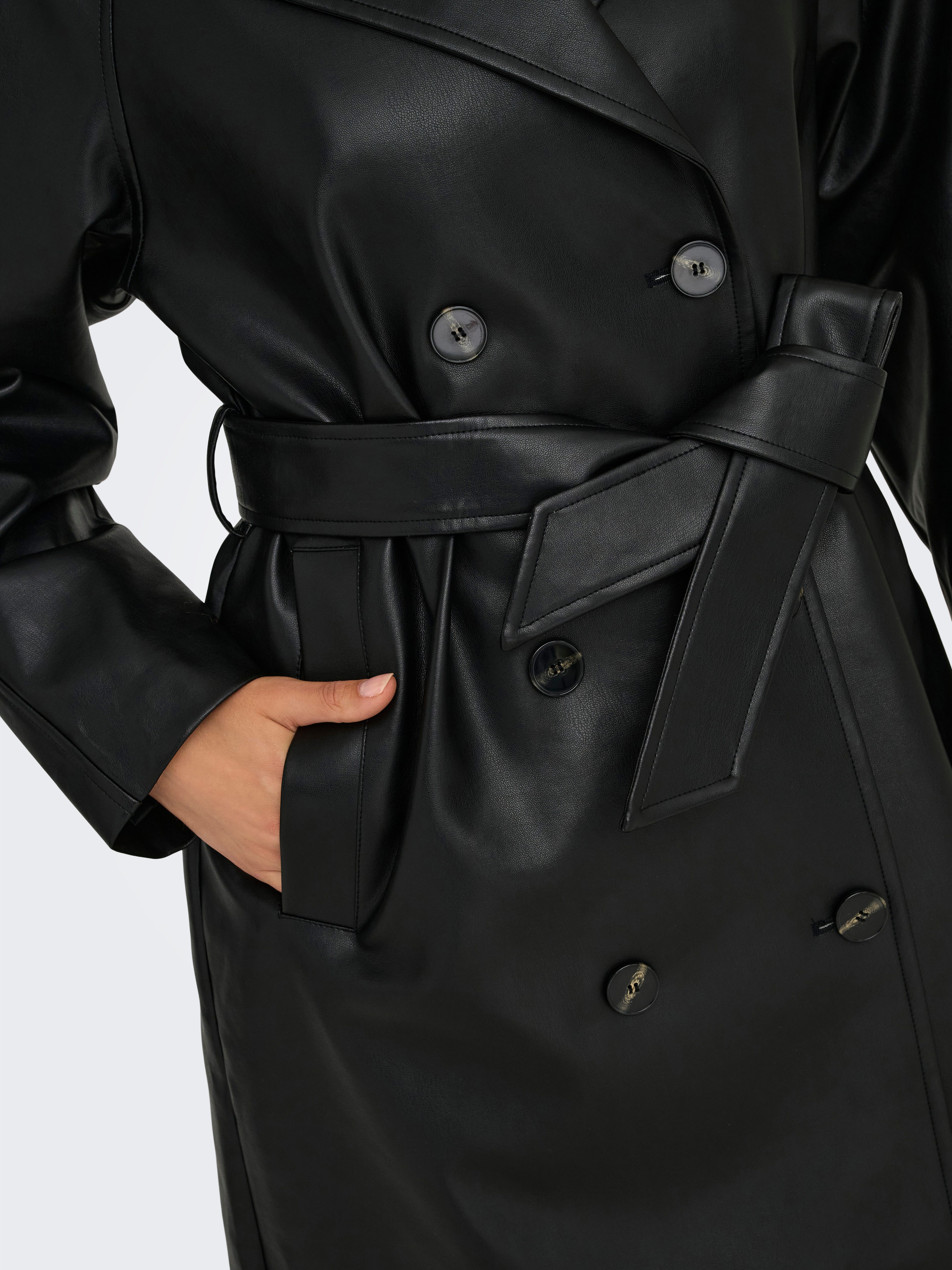 ONLY Trenchcoat ONLBINA FAUX LEATHER TRENCHCOAT CC OTW günstig online kaufen