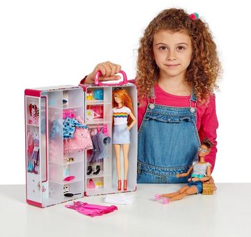 Klein Puppenkleiderschrank Barbie Schrankkoffer