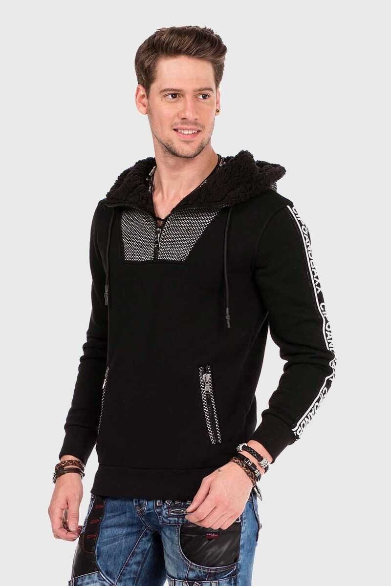 Cipo & Baxx Kapuzenpullover "Pullover", mit modischen Details günstig online kaufen