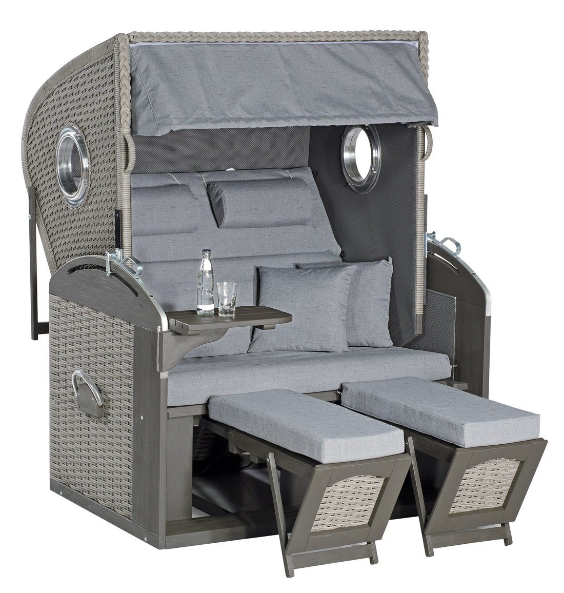 SonnenPartner Strandkorb Sunny Smart Strandkorb 305 Z Comfort XL Pinie