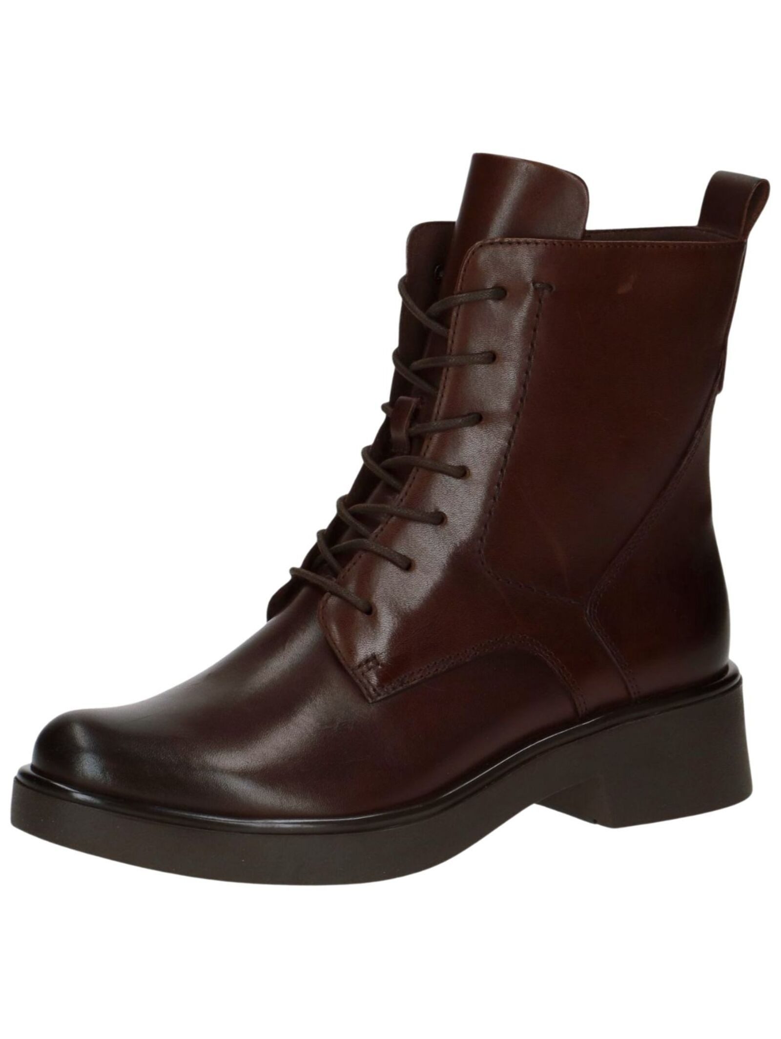 Stiefelette Leder . Schnürstiefelette