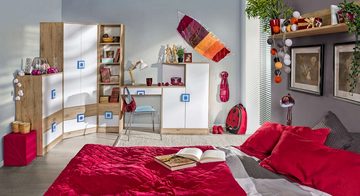 99rooms Kindertisch Nicole II (Computertisch, Bürotisch), viel Stauraum, mit Schublade, Vollauszug, mit Kommode, für Kinder und Jugend