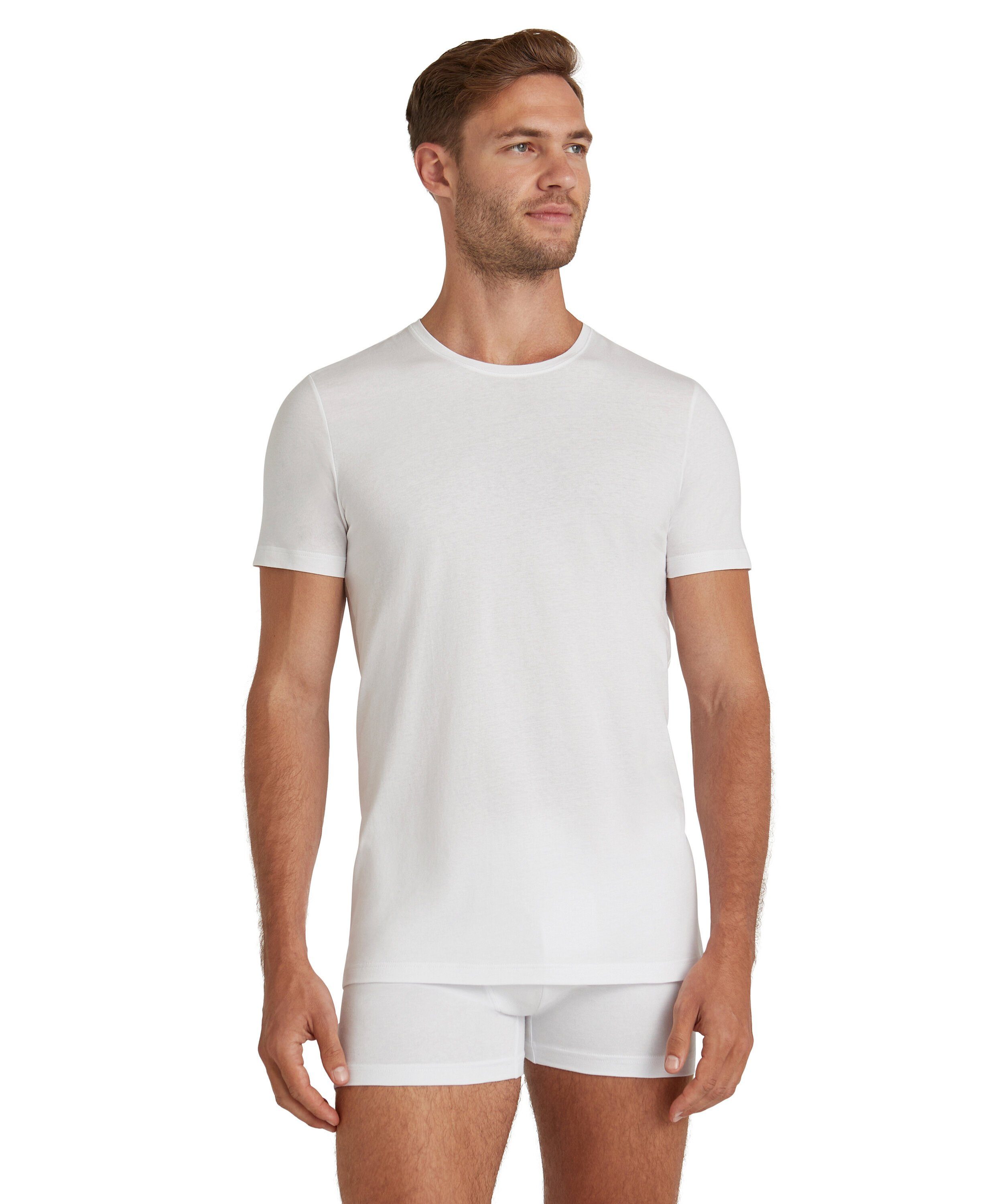 FALKE Unterziehshirt Tag white Natürlicher Komfort jeden (2000) für